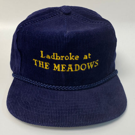 Vintage ladbroke at the meadows navy corduroy rope snap back