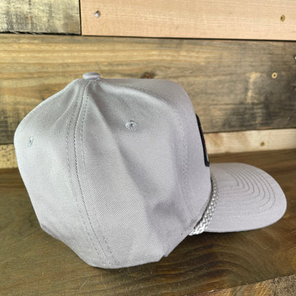 Custom QUIET RIOT Vintage Grey Rope Golf Snapback Cap Hat