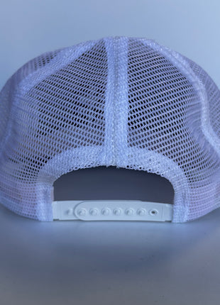 Go Fuck Your Self Gray White Mesh Trucker SnapBack Custom Embroidered