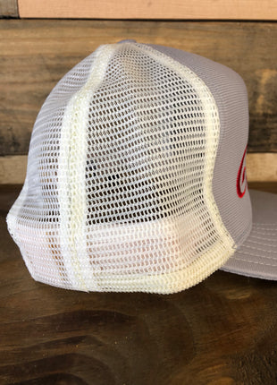 Enjoy Cocaine embroidered Custom Embroidered gray and white snapback made in USA cap hat