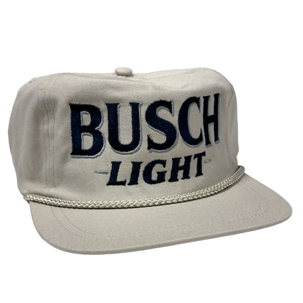 Beer Tan Golf Rope Strapback Cap Hat Embroidered