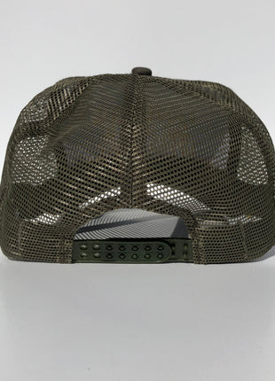 I wheel milfs and toss in upper decky mulch piles ferda custom embroidered SnapBack olive and gold rope mesh SnapBack