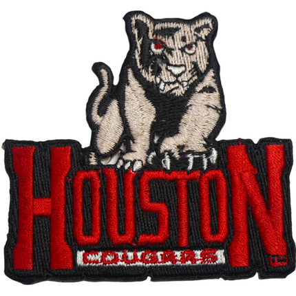 Vintage Houston Cougars Mascot Team Logo 2.75" x 2.75" Patch