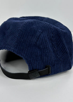 OSH Old School Hats Logo Navy Blue Blue Corduroy Rope Strapback Cap Hat Custom Embroidered