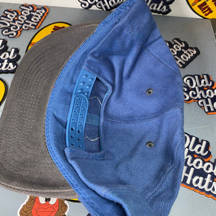 Custom Camel Smooth Character Vintage Blue Low Crown Gray Brim Snapback Hat Cap