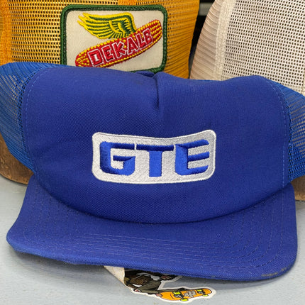 Vintage GTE blue mesh Snapback hat cap
