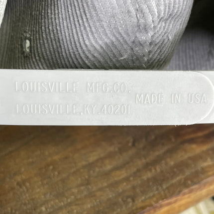Vintage John Deere Gray Corduroy Snapback Cap Louisville MFG Co Made in USA