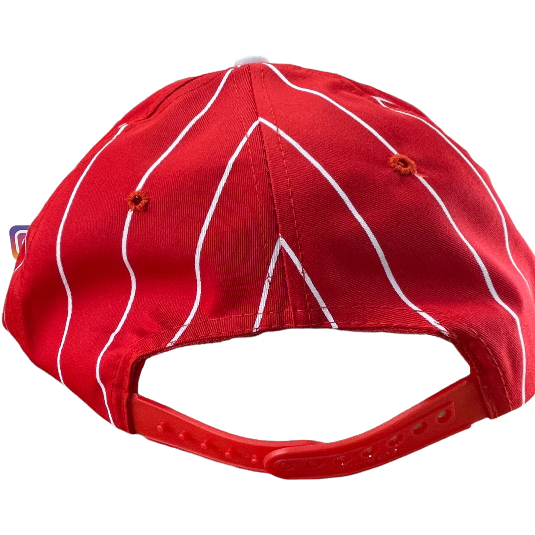 Vintage Red White Pinstripe Mid crown Snapback Hat – Old School Hats