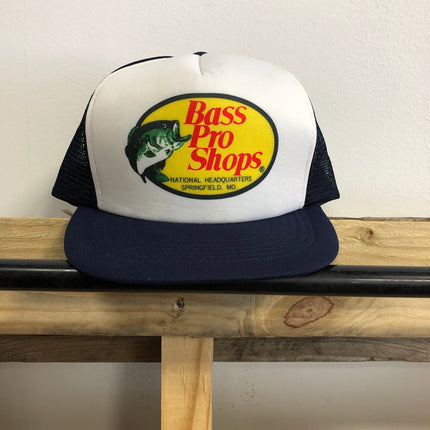 Vintage BASS PRO SHOPS Mesh Snapback Trucker Hat Cap