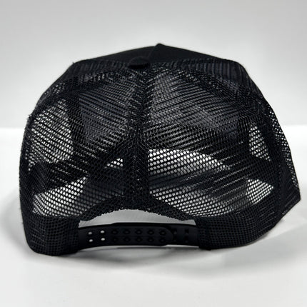 It’s All Good in the Trailerhood Black MESH Trucker SnapBack Hat Cap Custom Embroidery