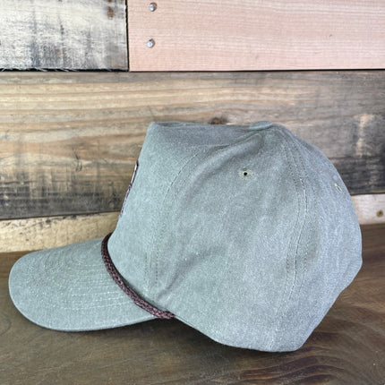 Custom Texas A&M Vintage Patch Sand Rope Snapback Cap Hat