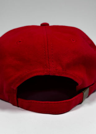 Budweiser Beer Fishing Team Vintage Red Strapback Hat Cap Custom Embroidery