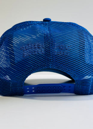 DO NOTHIN DEADBEAT Mesh Blue Trucker Snapback Cap Hat JOSHUA QUIMBY Band Merch Custom Embroidered