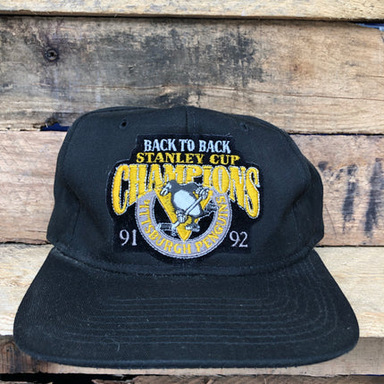 Vintage Stanley Cup Pittsburgh Penguins 1992 SnapBack Hat