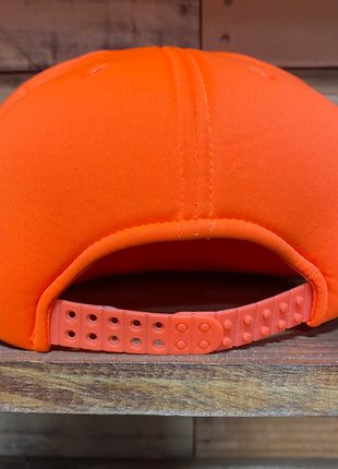 Old school hunting club vintage Orange rope foam Snapback hat cap custom embroidery