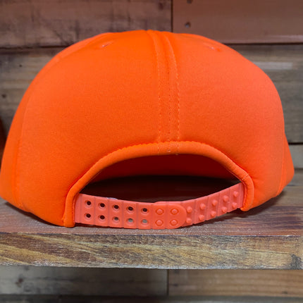 Old school hunting club vintage Orange rope foam Snapback hat cap custom embroidery