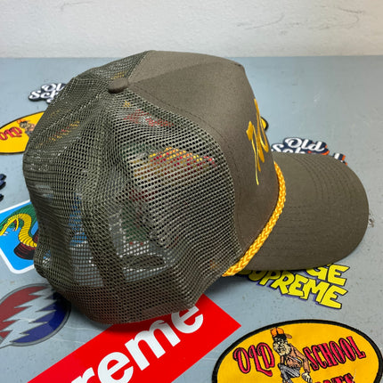 Rowdy Roger Official Two Fiddy Mesh with Yellow Rope Snapback Hat Cap