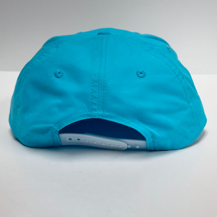 Leather Head Custom FAITH OVER FEAR Leather Head Hat Co Turquoise SnapBack Cap Hat