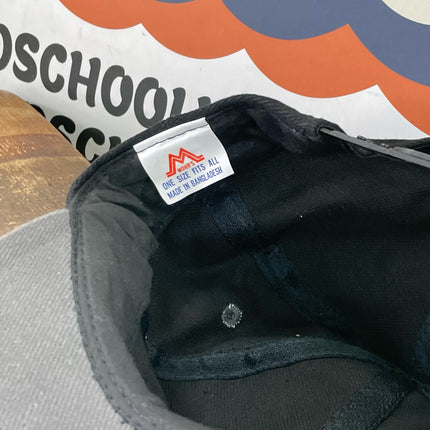 Custom Vintage Arizona State Low Crown  Black and gray Snapback Cap Hat