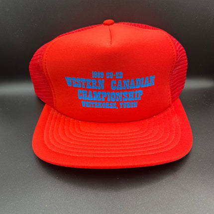Vintage Western Canadian championship Mesh Trucker Snapback Hat
