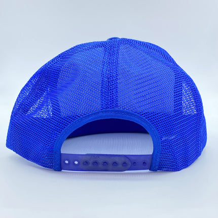 Custom CAF ghost squadron vintage blue mesh Snapback hat cap