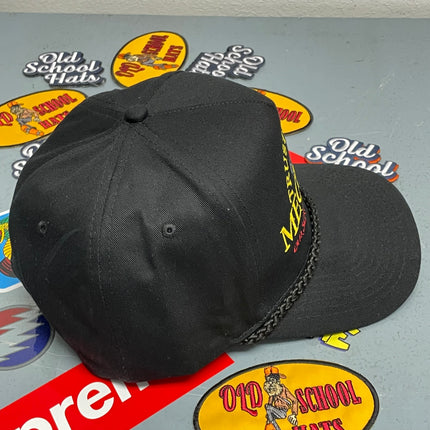 Rowdy Roger Official Trust Me I’m A Mechanic Old School Garage Black Rope Snapback Hat Cap