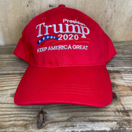 president Trump Keep America Great 2020 red Velcroback Hat Cap