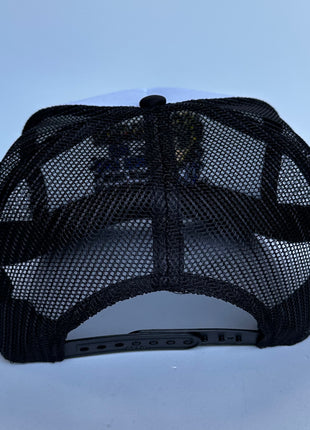 NO MORE MR NICE GUY ON YOUR KNEES Black Mesh Trucker Curve Brim SnapBack Funny Cap Hat Custom Embroidery