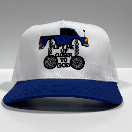 LIFT ME UP CLOSER TO GOD Pick Up Truck SnapBack Cap Hat Custom Embroidered