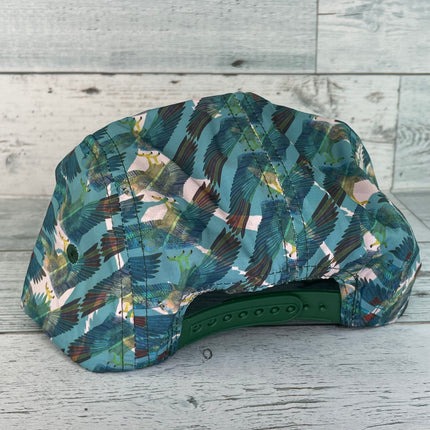 Old School Bass Shop All Over Print Mid Crown Snapback Cap Hat Fits up to 7 3/4
