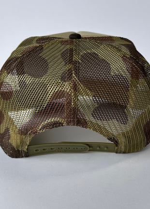 Camel Towing Camouflage Mesh Trucker SnapBack Cap Hat Custom Printed