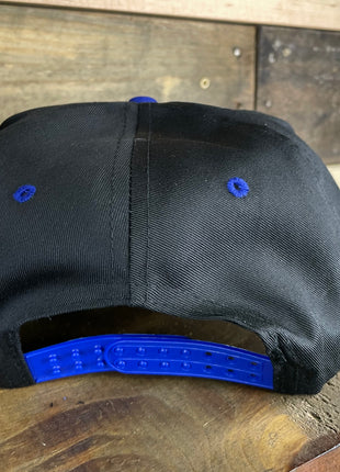 Custom Casper Glows in the dark Vintage Custom Embroidered Rope Blue Brim Black Snapback Cap Hat