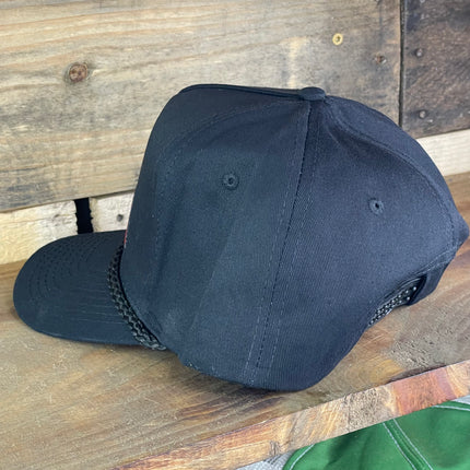 Custom Alabama Vintage Patch Black Rope Snapback Cap Hat