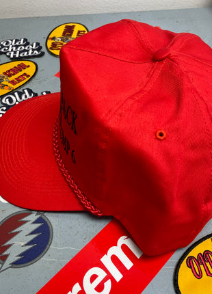 LEMME GET A PACK OF REDS AND $10 ON PUMP 6 Vintage Orange Tone Red Rope Snapback Cap Hat Funny Custom Embroidered