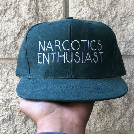 NARCOTICS ENTHUSIAST Vintage Snapback Cap Hat Custom Embroidered