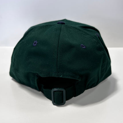 I Got Baptized in Creek Water Green Crown Blue Brim Strapback Hat Cap Custom Embroidery