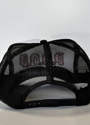 POOP FUNNY Black Mesh SnapBack Trucker Cap Custom Embroidered Hat Instagram, YouTube and TikTok Collab Merch Potent Frog
