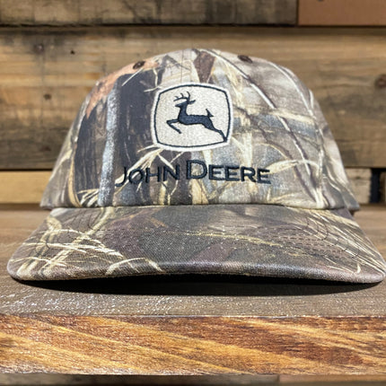 Vintage John Deere Camo Snapback hat cap