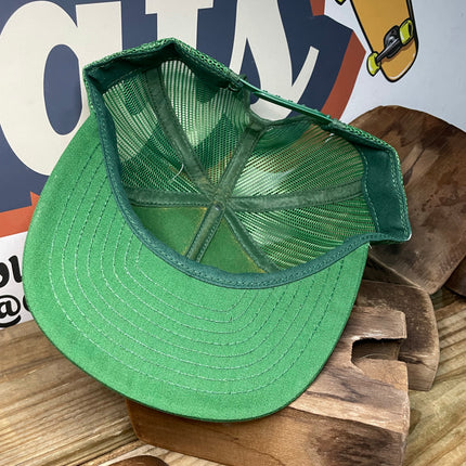 Vintage John Deere Green Mesh Snapback Trucker Cap Hat Made In USA Louisville MFG Co (With Tags)