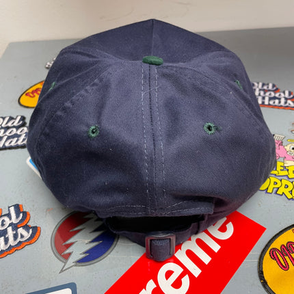 Hilton Head Island Vintage Green Brim Strapback Cap Hat Custom Embroidered