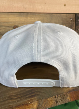Louisiana Rodeo Bull Riding Double Rope White Snapback Cap Hat Custom Embroidered