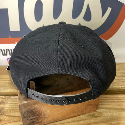 Custom It Satisfies patch Double Rope Black Snapback Cap Hat