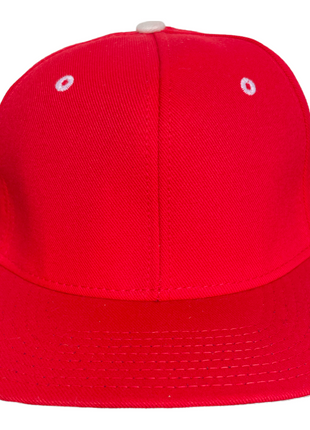 True Vintage Fitted Red 5 Panel Hat Cap 7 1/8