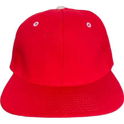 Fitted Red 5 Panel Hat Cap