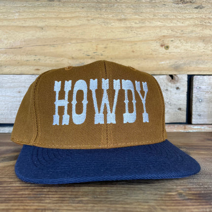 Custom Howdy Western Vintage Custom Embroidered SnapBack Cap