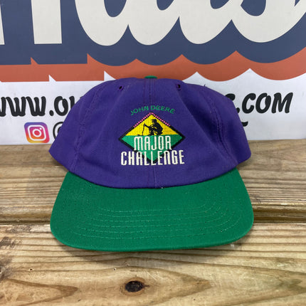 Vintage John Deere major challenge I beat the boss 1996 Velcroback Hat