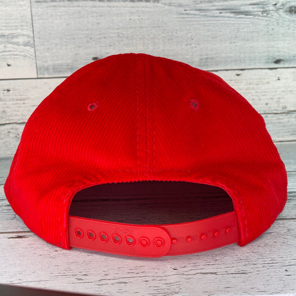 Vintage Aspen Colorado Red corduroy Snapback hat cap