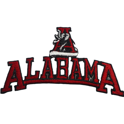 Vintage Alabama Crimson Tide Mascot Team Logo 4.25" x 2.5" Patch
