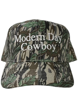 MODERN DAY COWBOY CAMO SnapBack Cap Hat Custom Embroidered