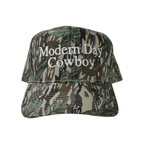 MODERN DAY COWBOY CAMO SnapBack Cap Hat Custom Embroidered